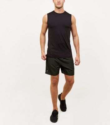 Image of Dark Green Running Shorts New Look