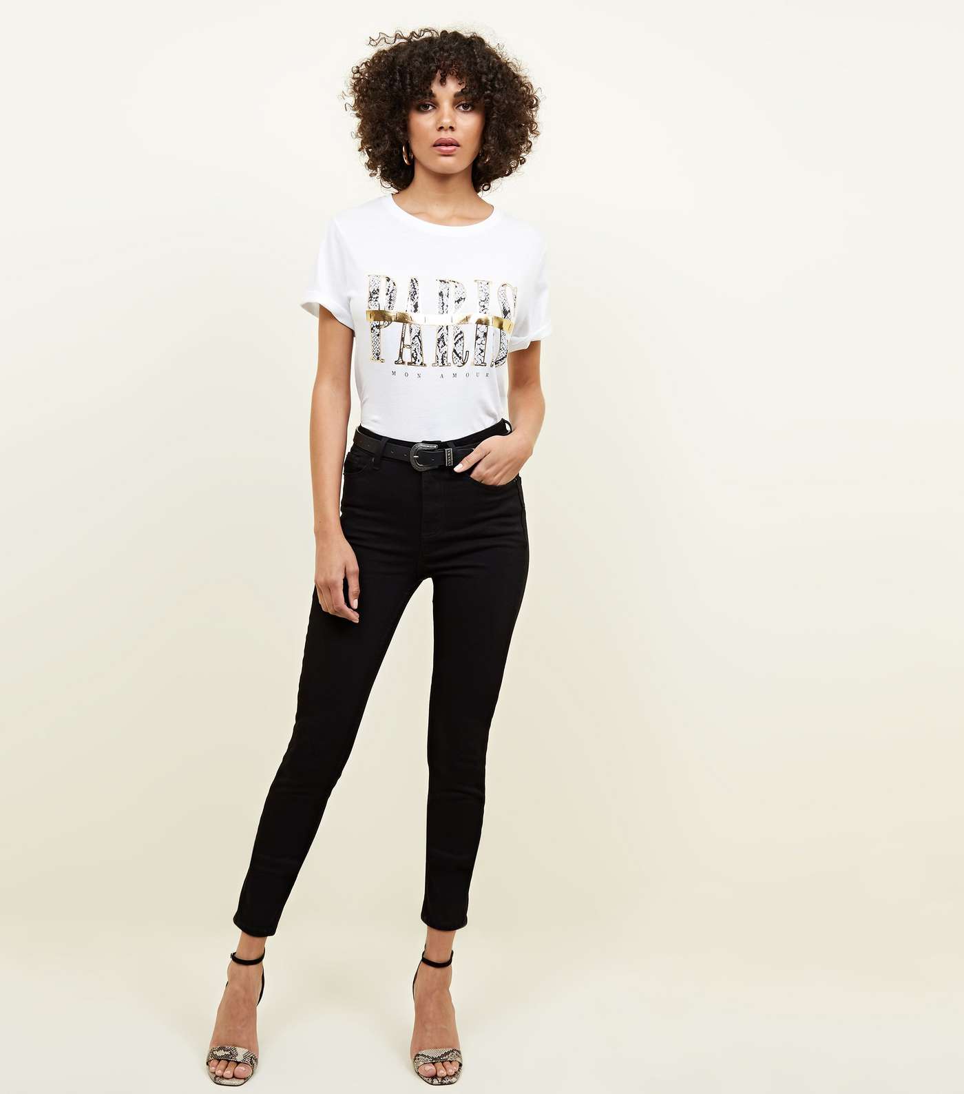 Black Premium High Rise 'Lift & Shape' Jeans