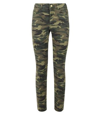 women's camouflage skinny fit jeans