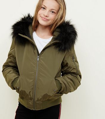 new look girls bomber jacket