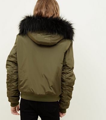 girls hooded bomber jacket