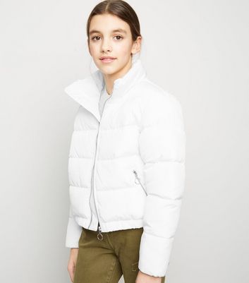 New look white puffer jacket hotsell