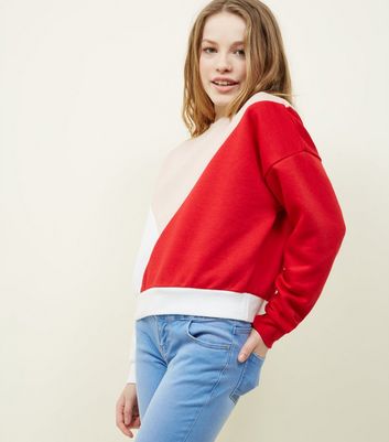 red colour sweatshirt