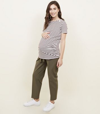 SALE & OFFERS - Slim Fit Checked Maternity Trousers | Attesa Maternity