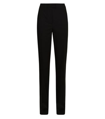 black bootcut work trousers