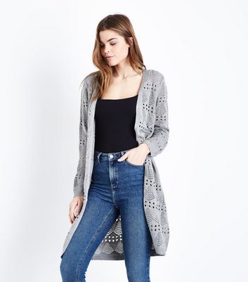 new look longline cardigan