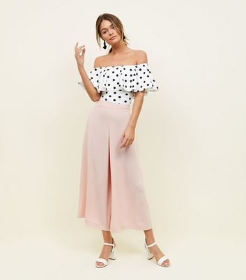 Pink Vanilla Black Wide Leg Cargo Trousers | New Look