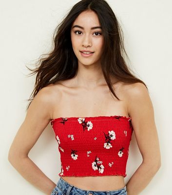 new look strapless top