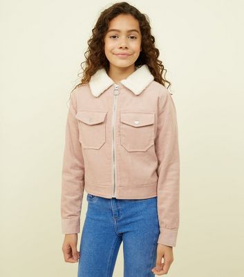 faux leather jacket blue