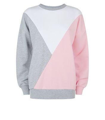 colour blocked sweatshirt