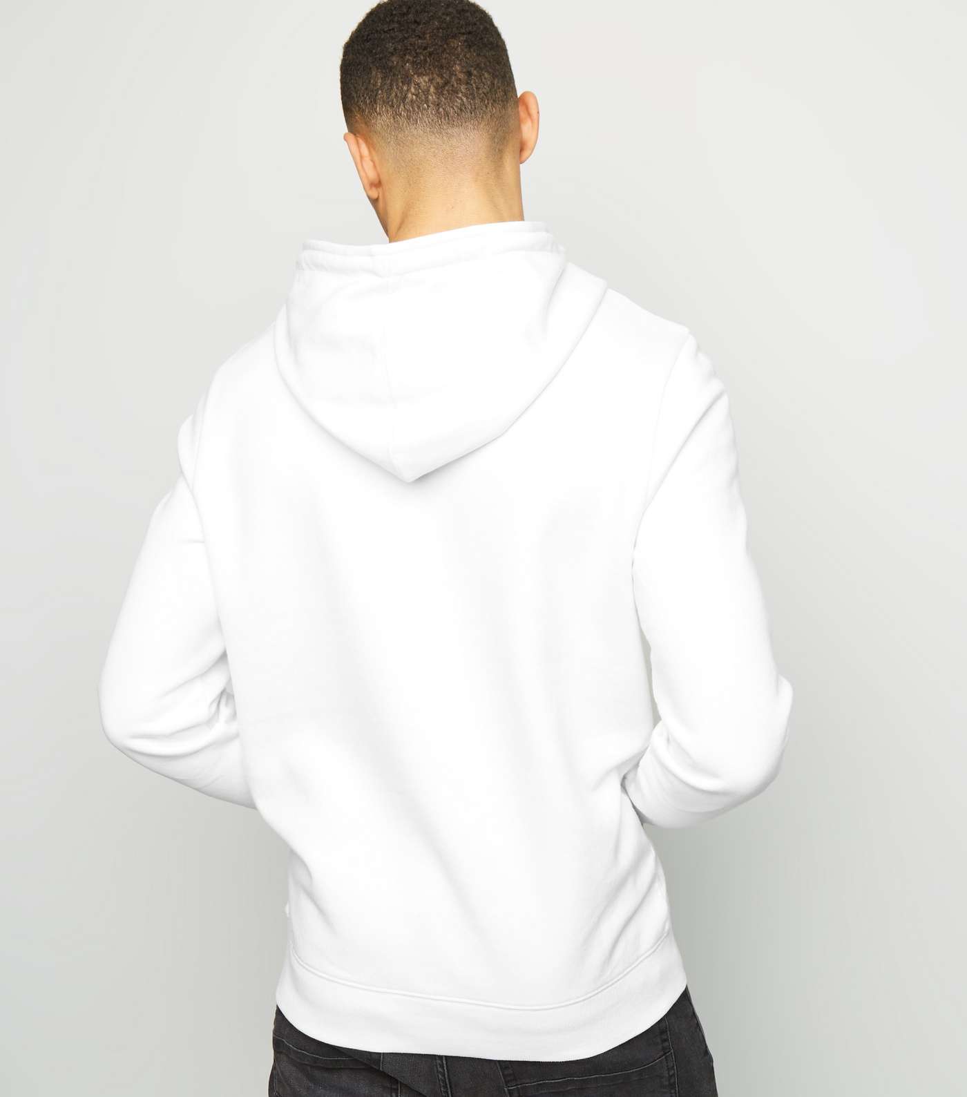 Off White Pocket Front Hoodie Image 5