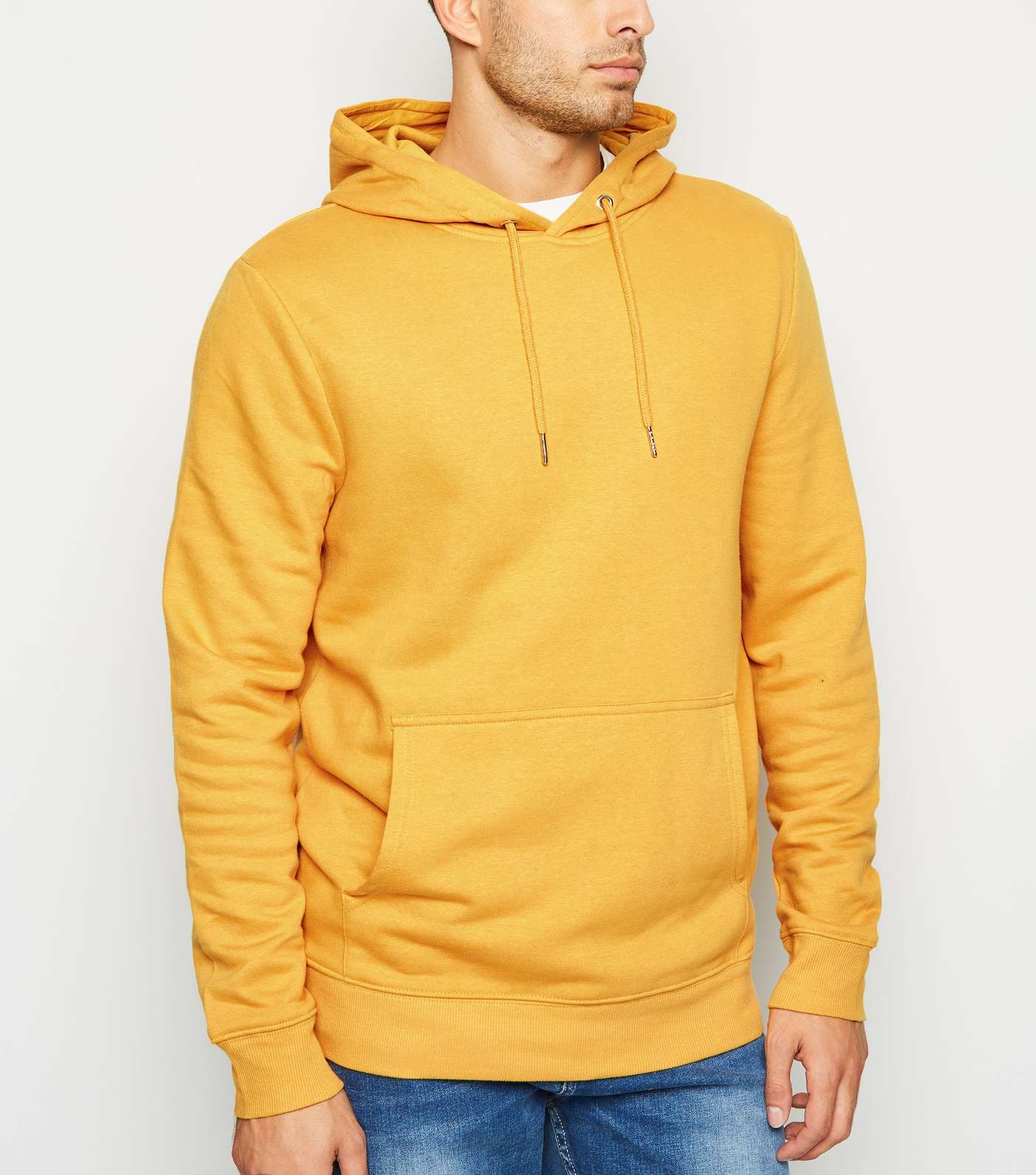 Yellow Pocket Front Hoodie