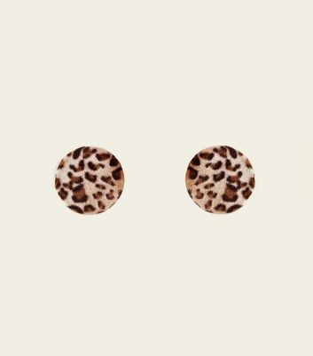 leopard print earring