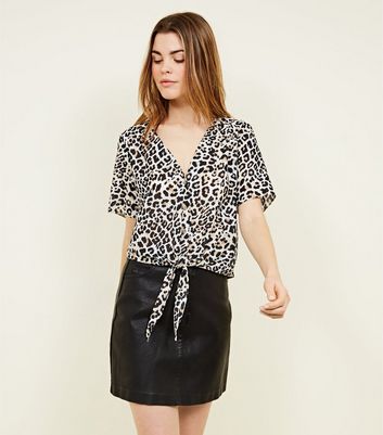 new look leopard print shirt