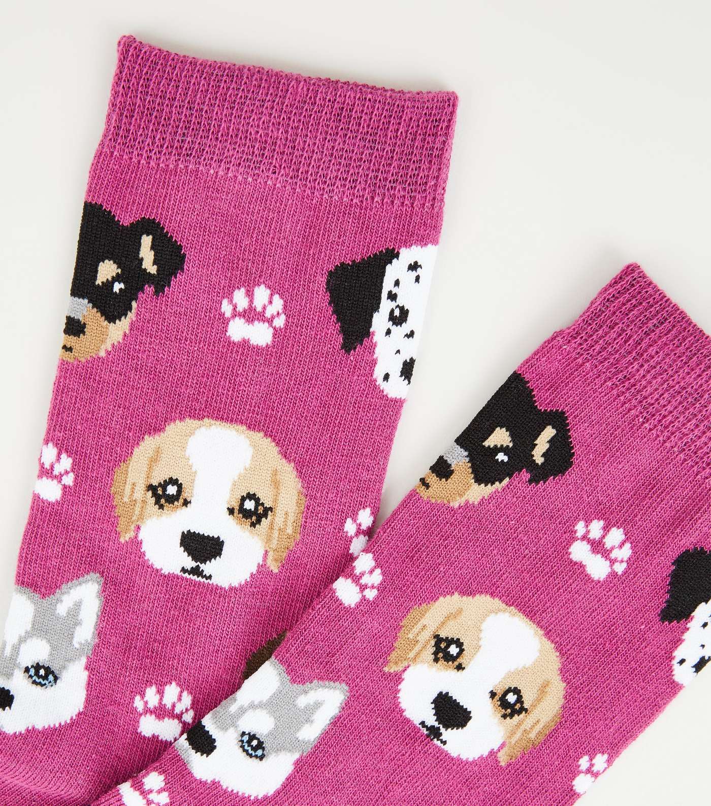 Purple Paw and Dog Print Socks Image 3