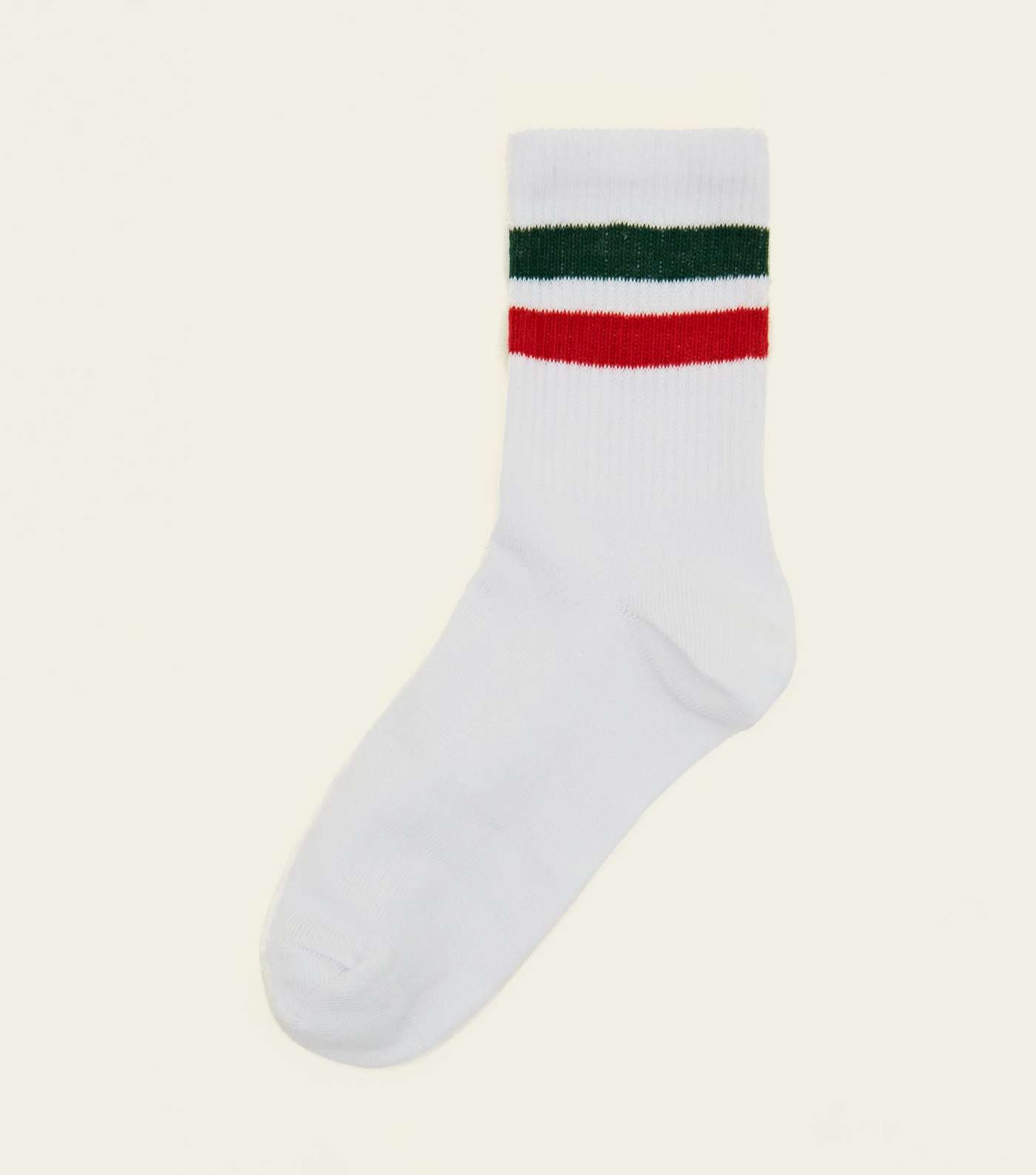 1 Pack White Stripe Trim Sports Socks