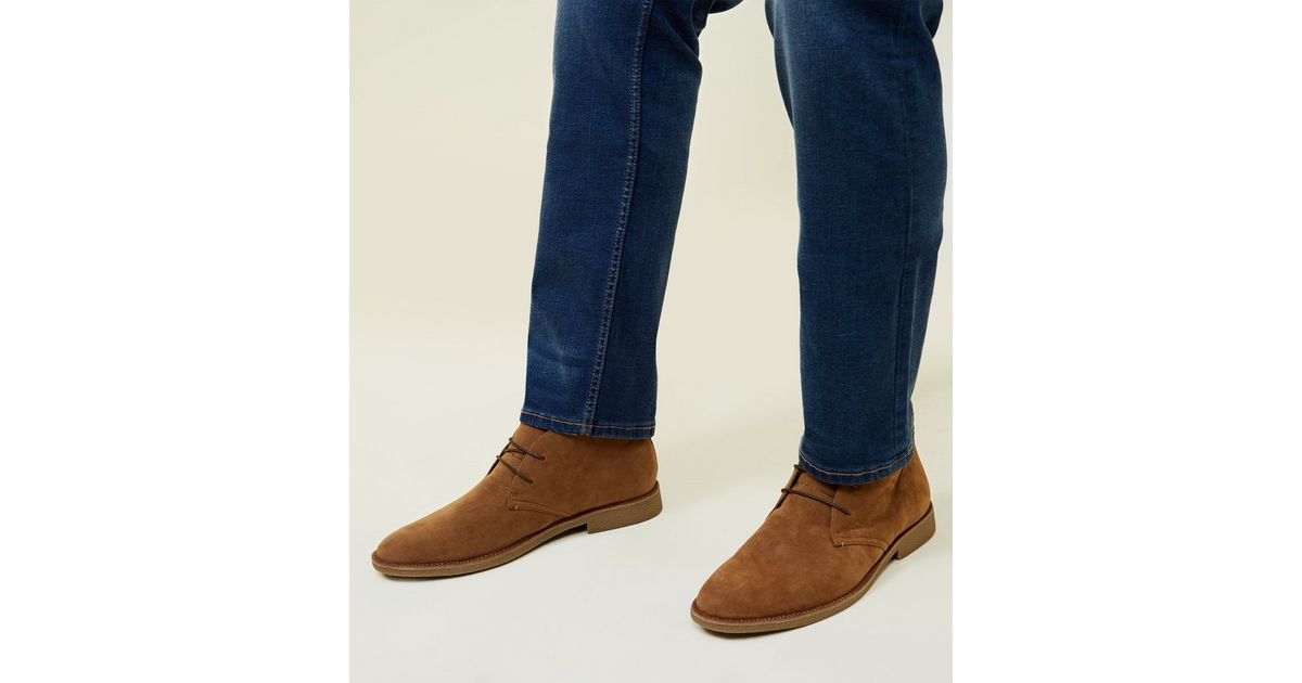 faux suede desert boot