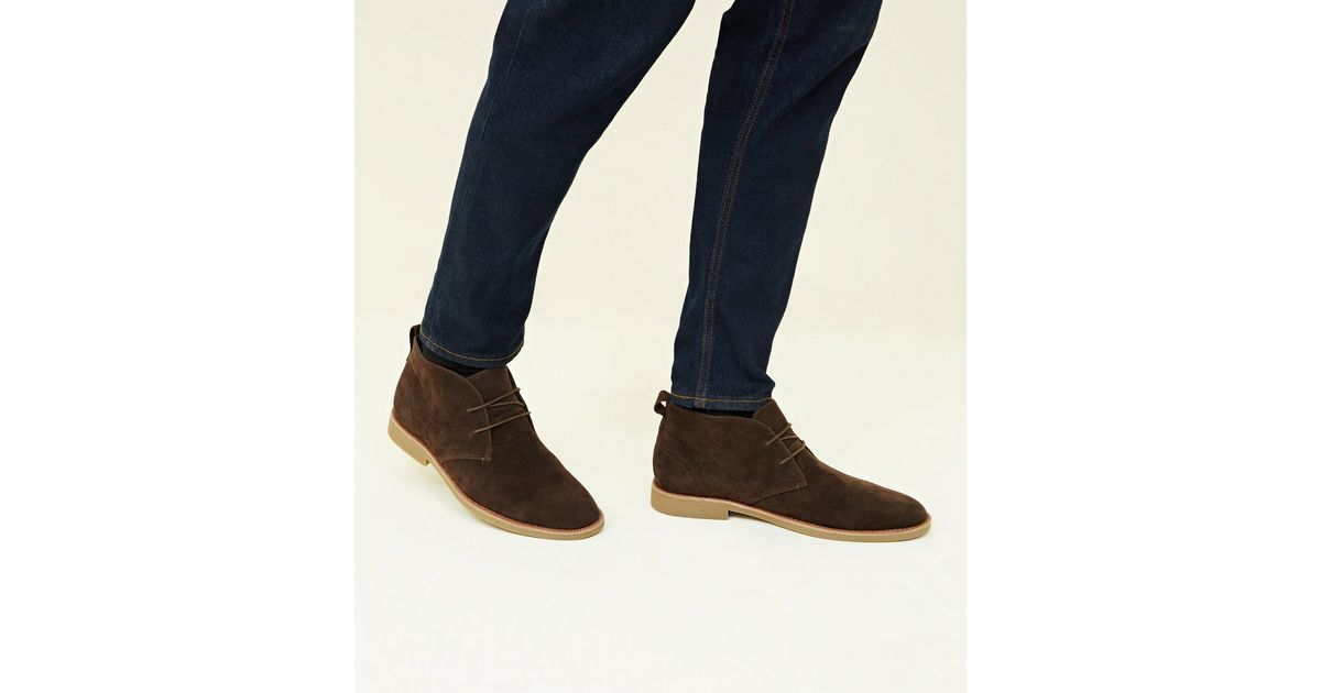 dark brown desert boots