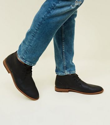 black dress chukka boots