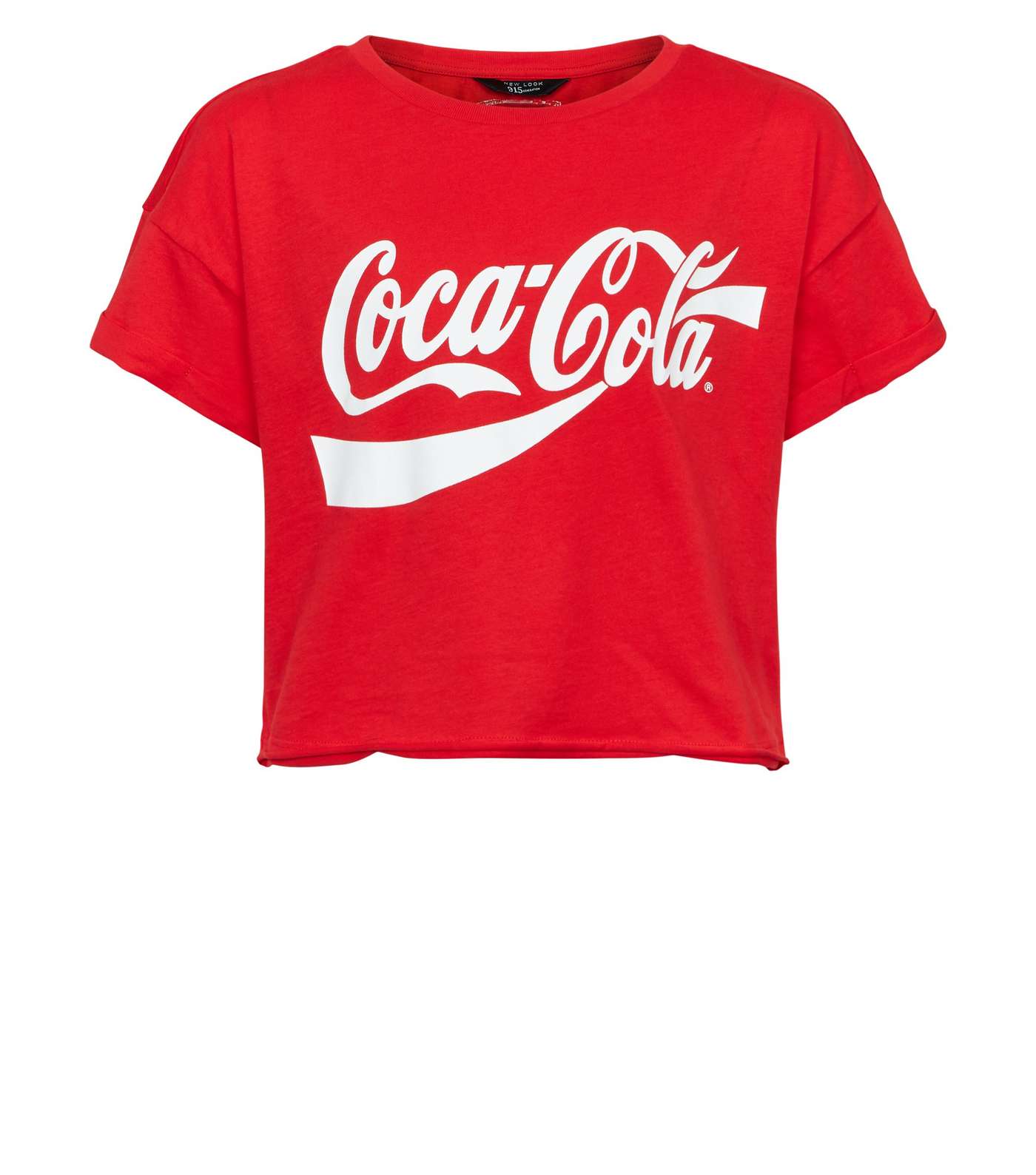 Girls Red Coca Cola Logo T-Shirt Image 4