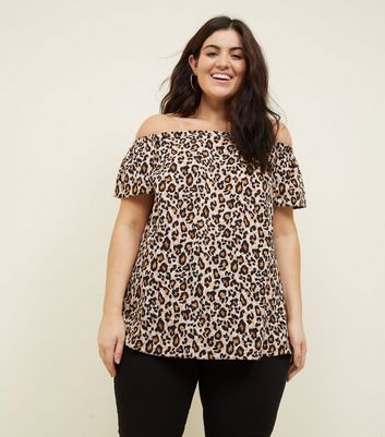 animal print bardot