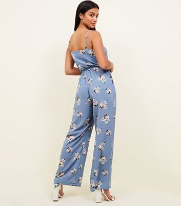 petite blue jumpsuit