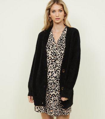 tall black cardigan