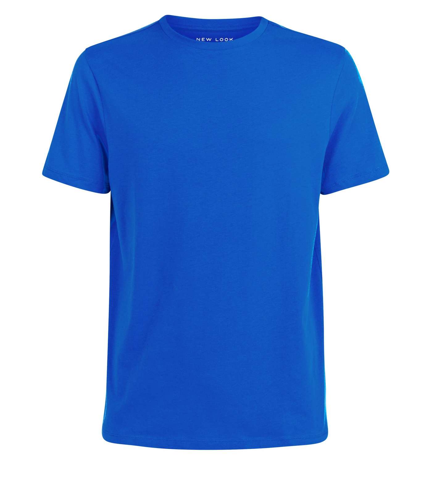 Bright Blue Crew Neck T-Shirt Image 4
