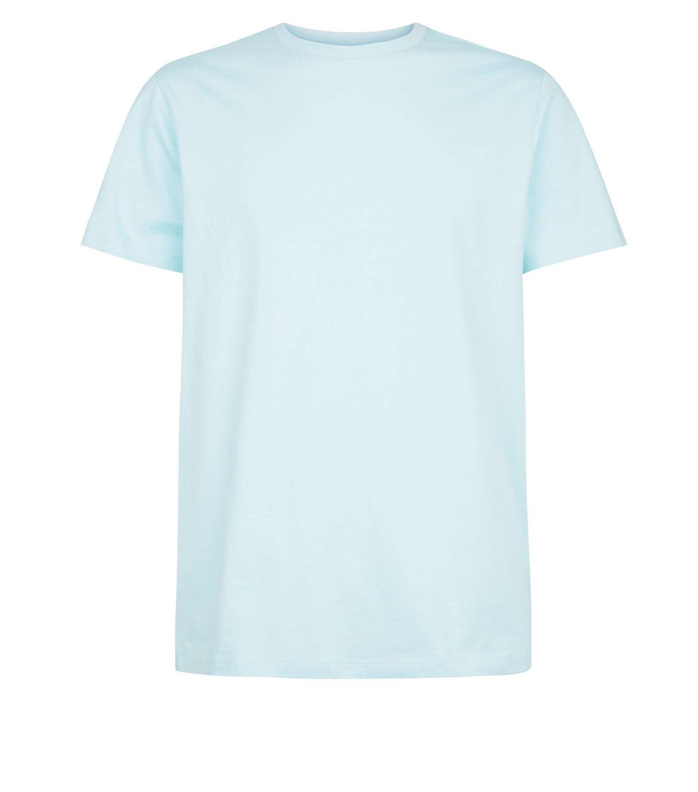 Pale Blue Crew Neck T-Shirt Image 4
