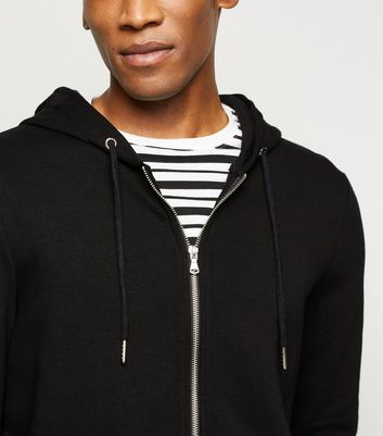 mens black zip up hoodie