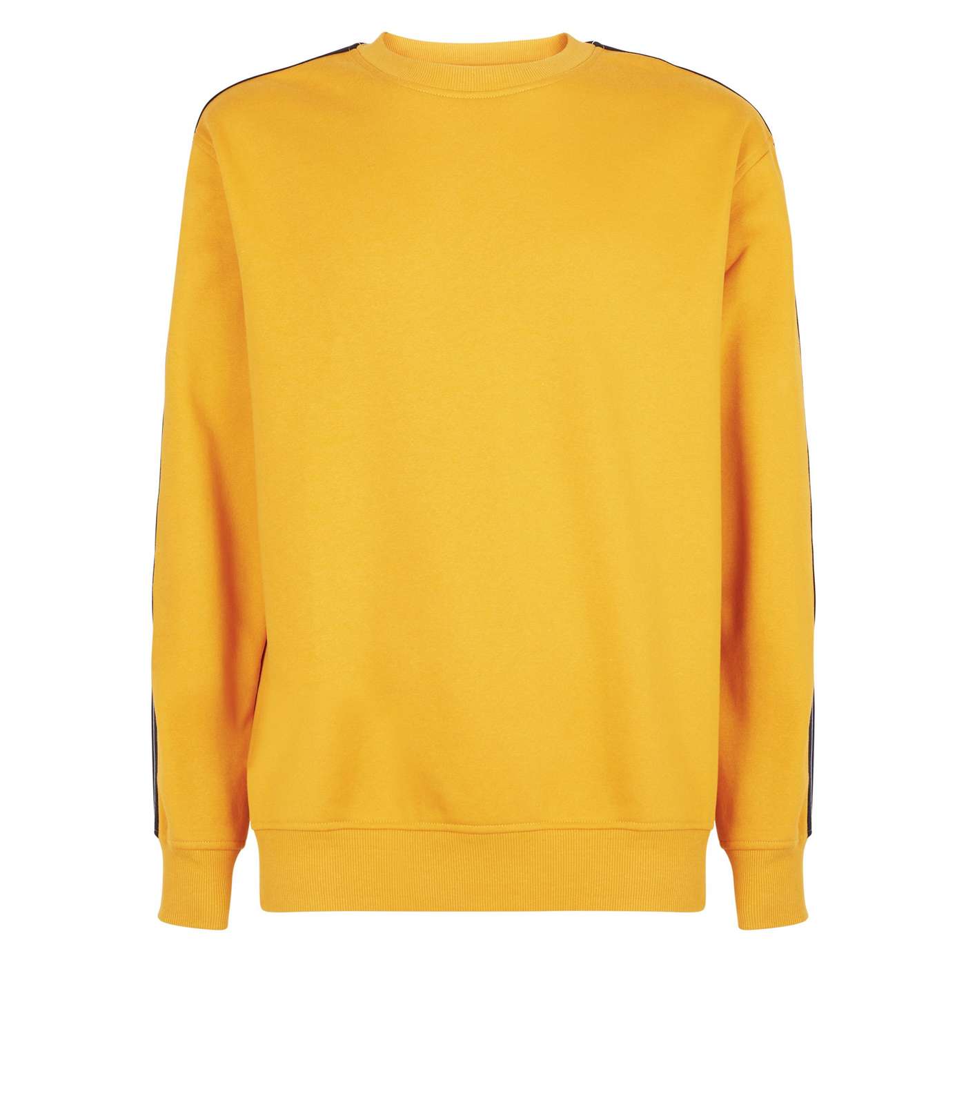 Yellow Tape Side Stripe Sleeve Sweatshirt Image 4
