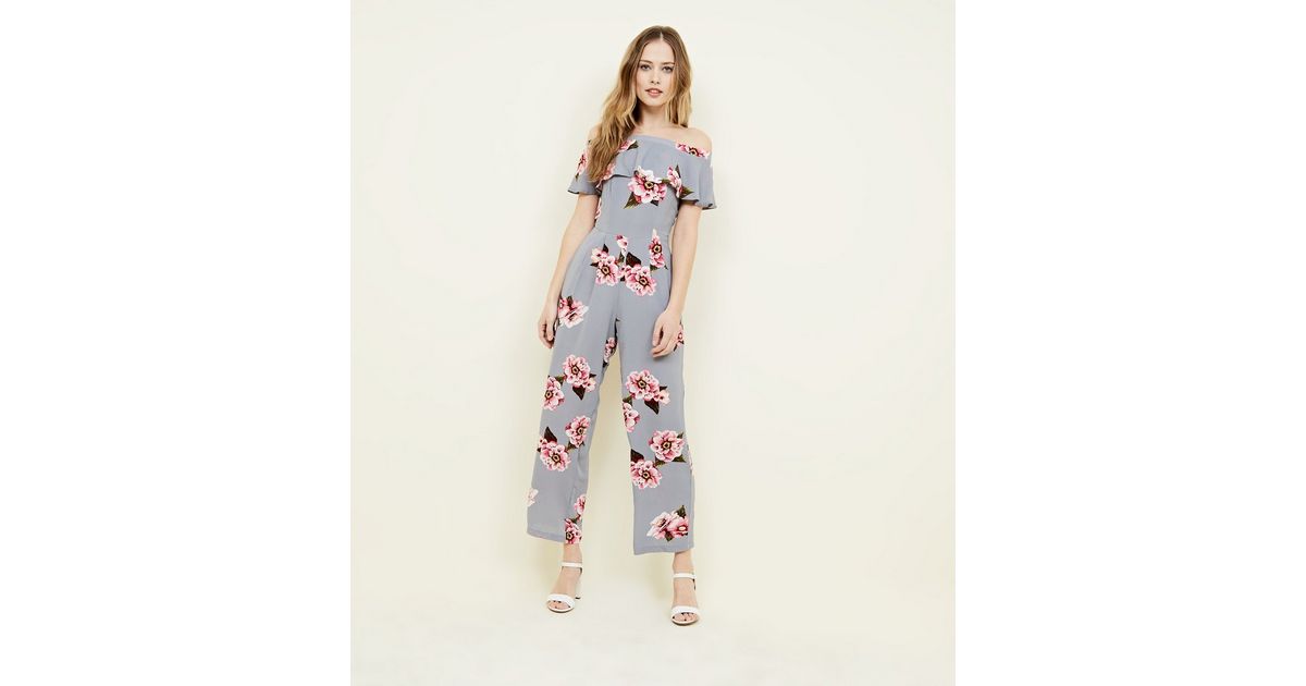 Teal Lace and Ruffle Neck Jumpsuit by Lady Cameo main image 1
