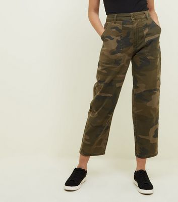 cropped cargo trousers womens