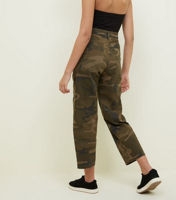camo trousers womens new look