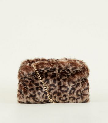 new look faux fur bag