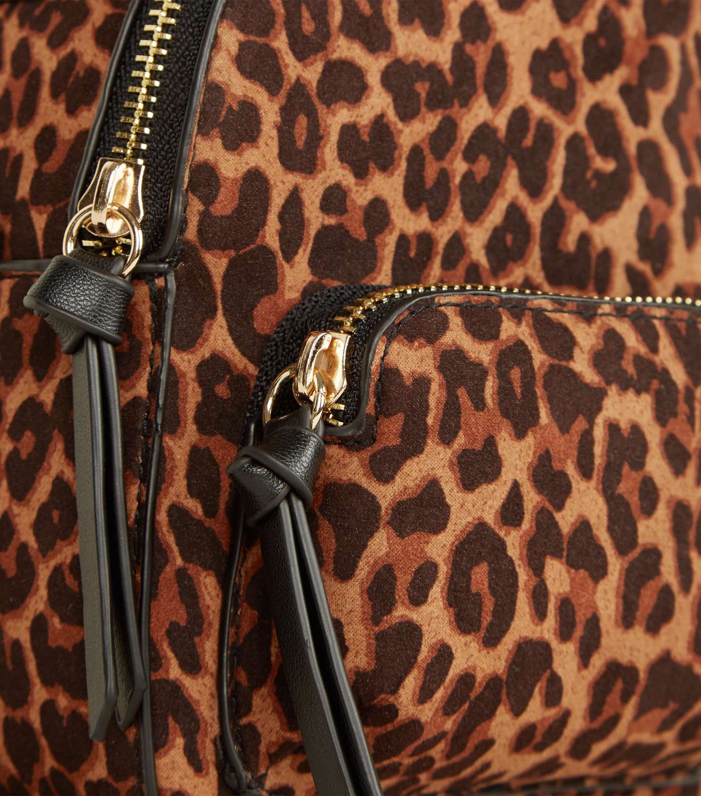 Brown Convertible Leopard Print Micro Backpack Image 4