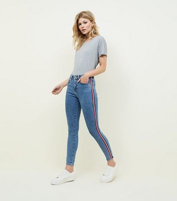 new look side stripe jeans