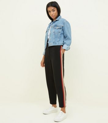 women's trousers stripe down the side