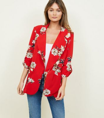 blazer fleuri femme