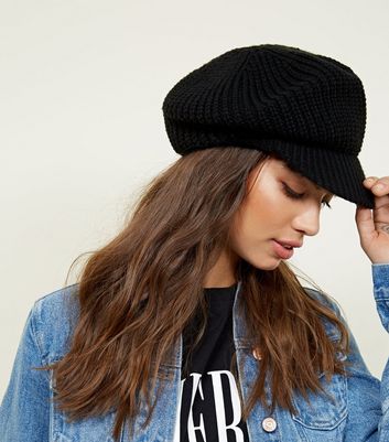 black baker hat womens