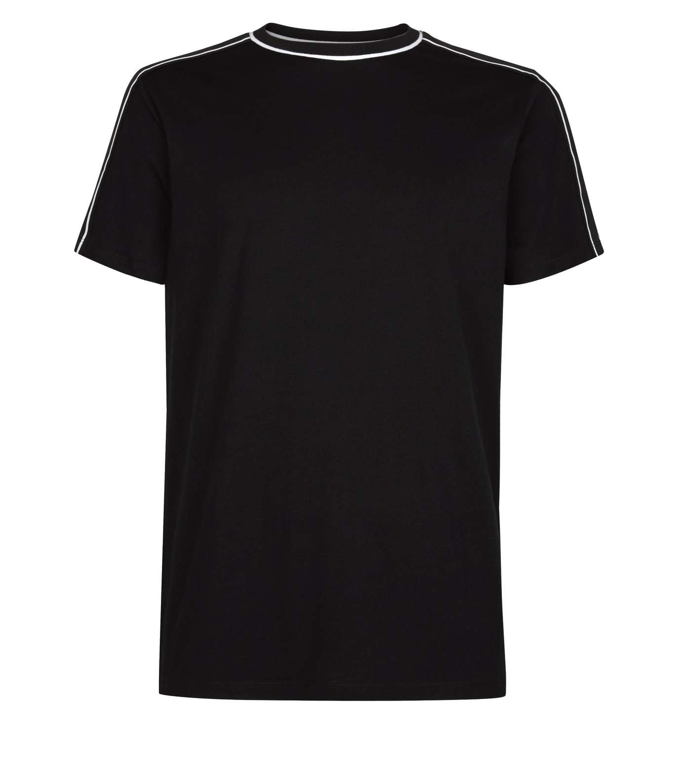 Black Tipped Tape Side T-Shirt Image 4