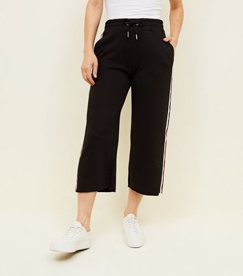 cropped wide leg joggers