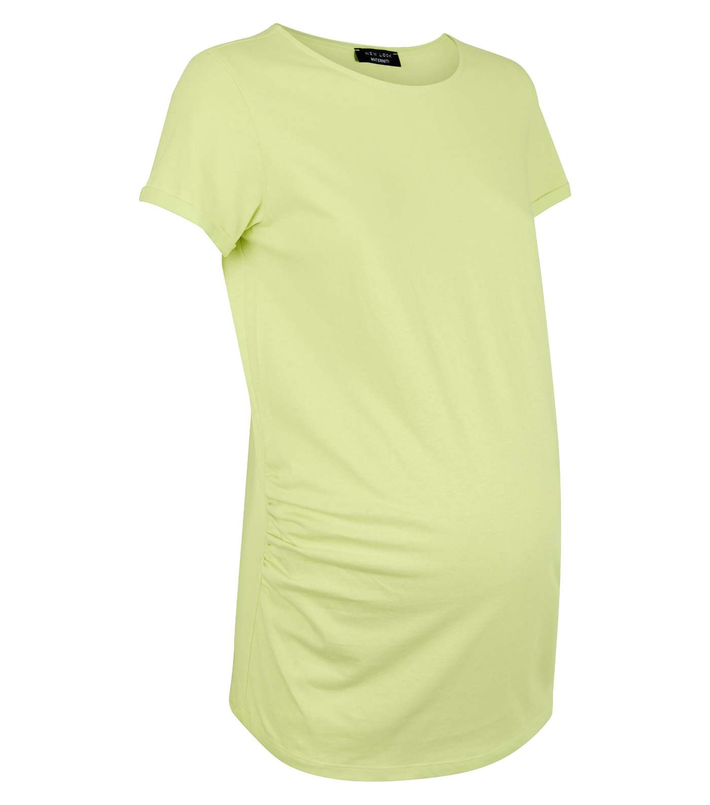 Maternity Light Green Short Sleeve T-Shirt Image 4