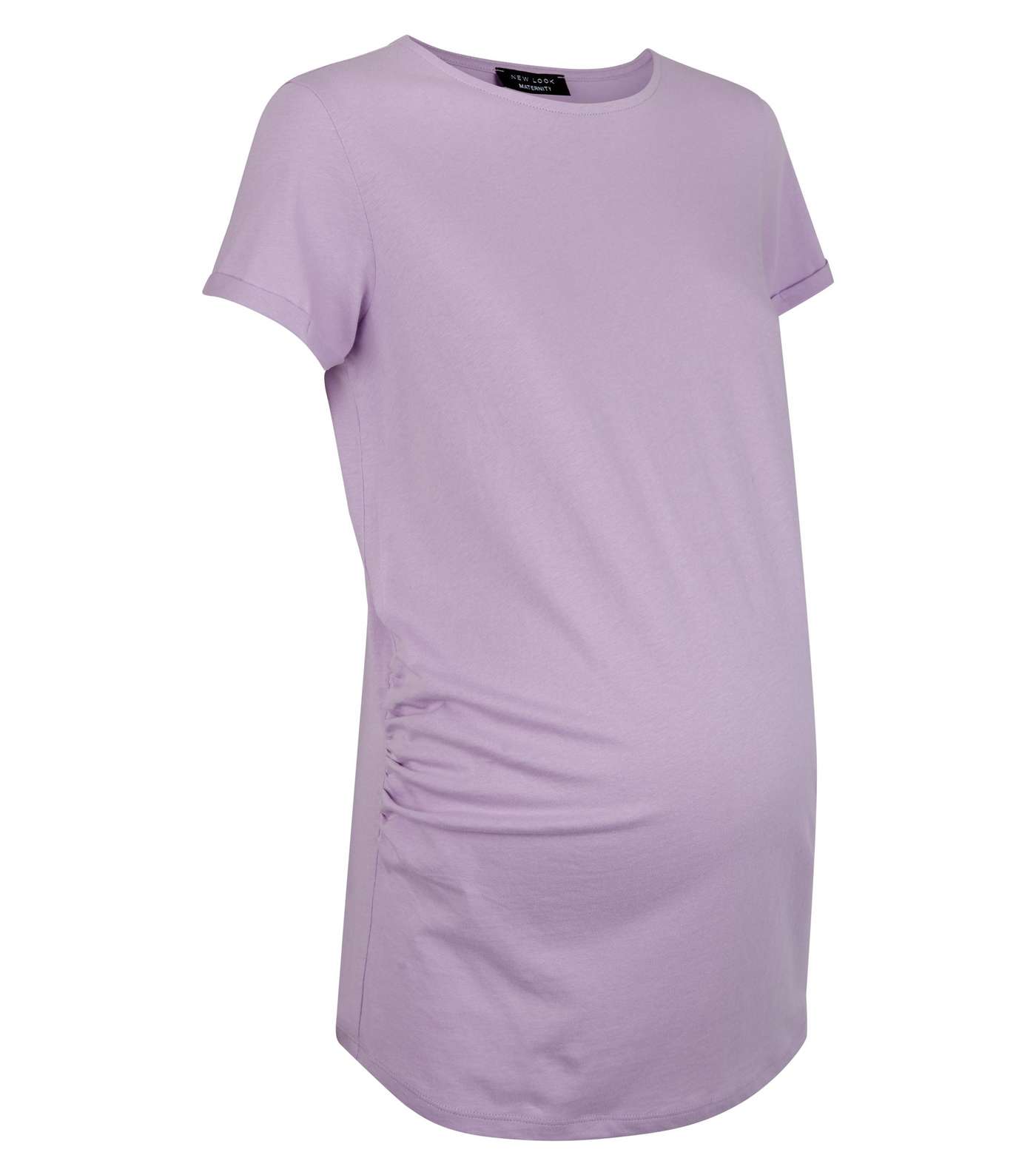 Maternity Lilac Short Sleeve T-Shirt Image 4