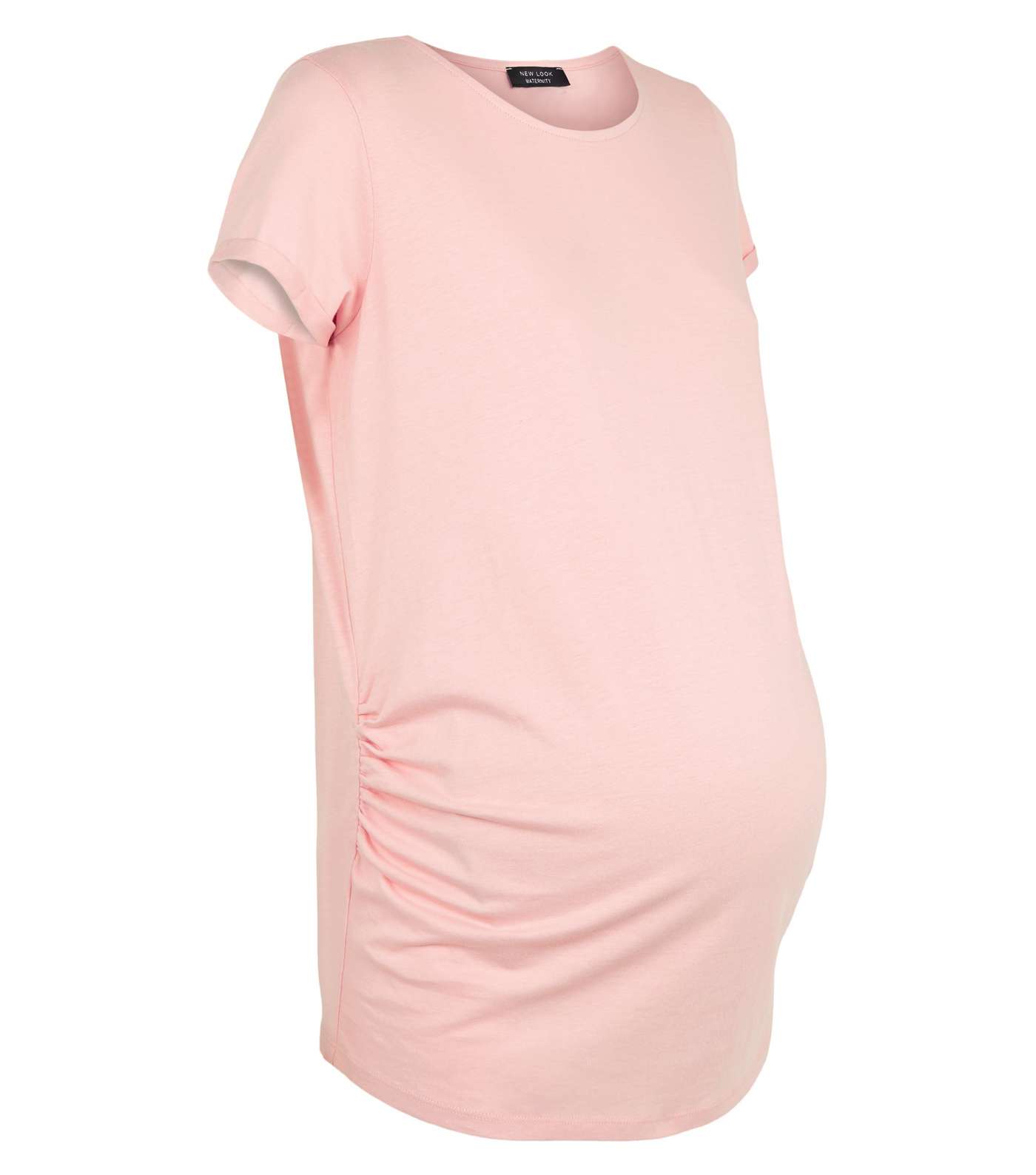 Maternity Pale Pink Short Sleeve T-Shirt Image 4