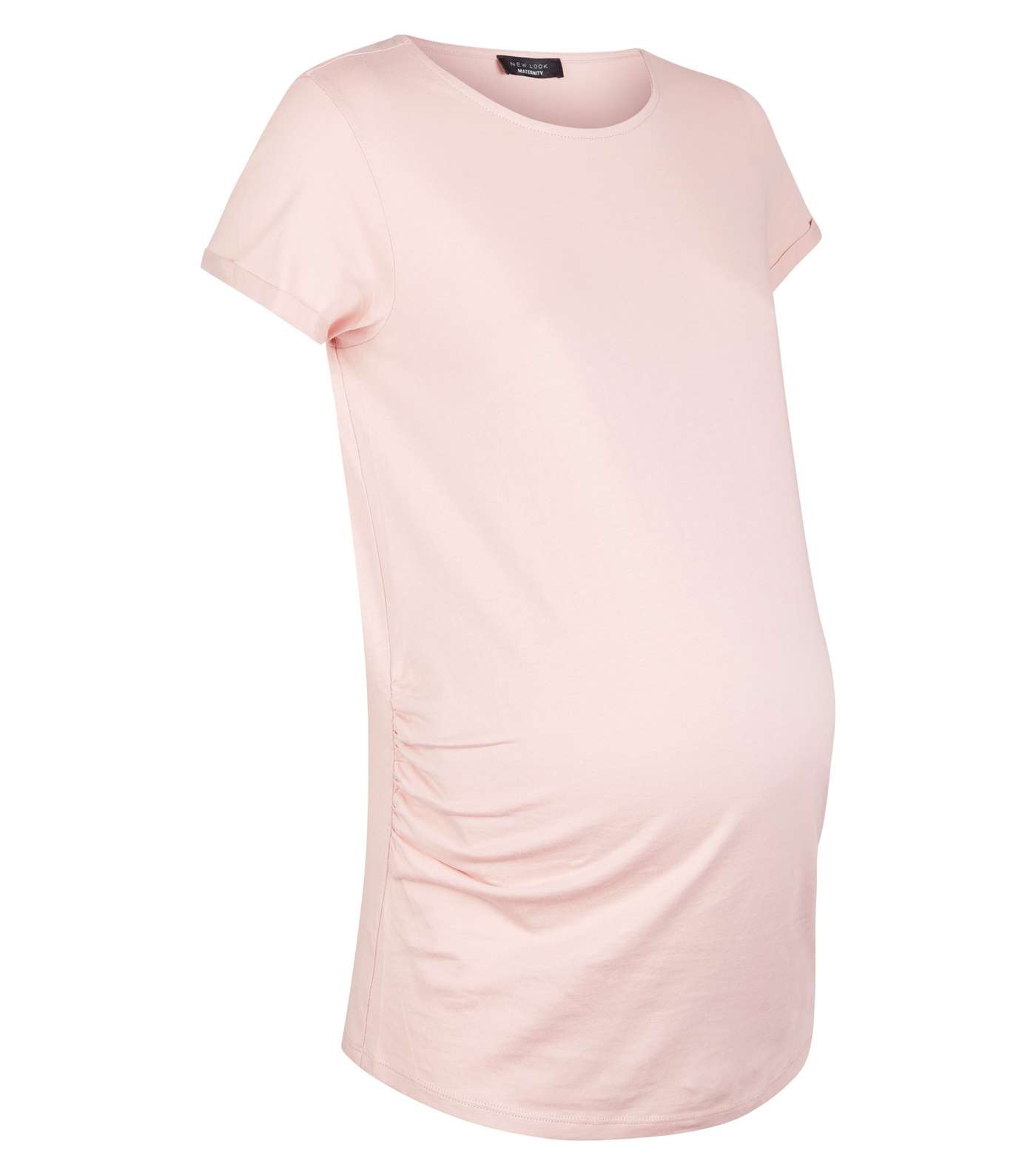 Maternity Pale Pink Short Sleeve T-Shirt Image 4