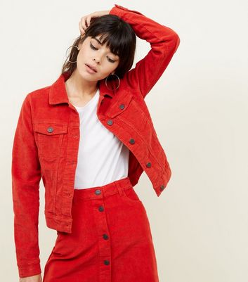 red corduroy blazer womens