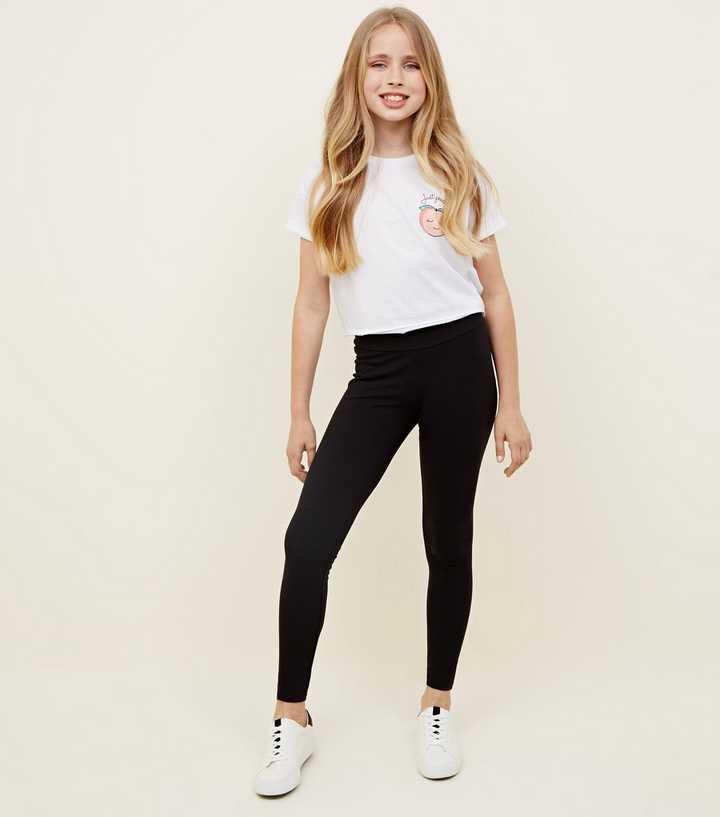 Girls – Schwarze High Waist Leggings