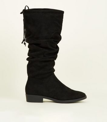 New look suede knee high boots on sale