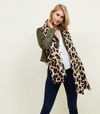 New look clearance leopard print scarf